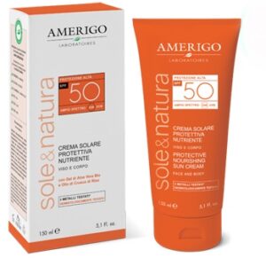 Amerigo - Crema Solare Protettiva Idratante Viso e Corpo SPF 50 150ml