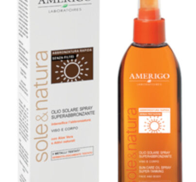 Amerigo - Olio Solare Spray Superabbronzante Viso e Corpo 150ml